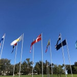 Highlights of Canberra Tour International Flag Display